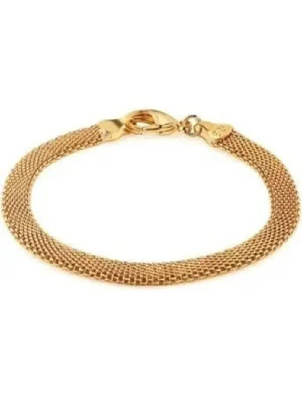 Gold 18k Gold Plated Mesh Bracelet